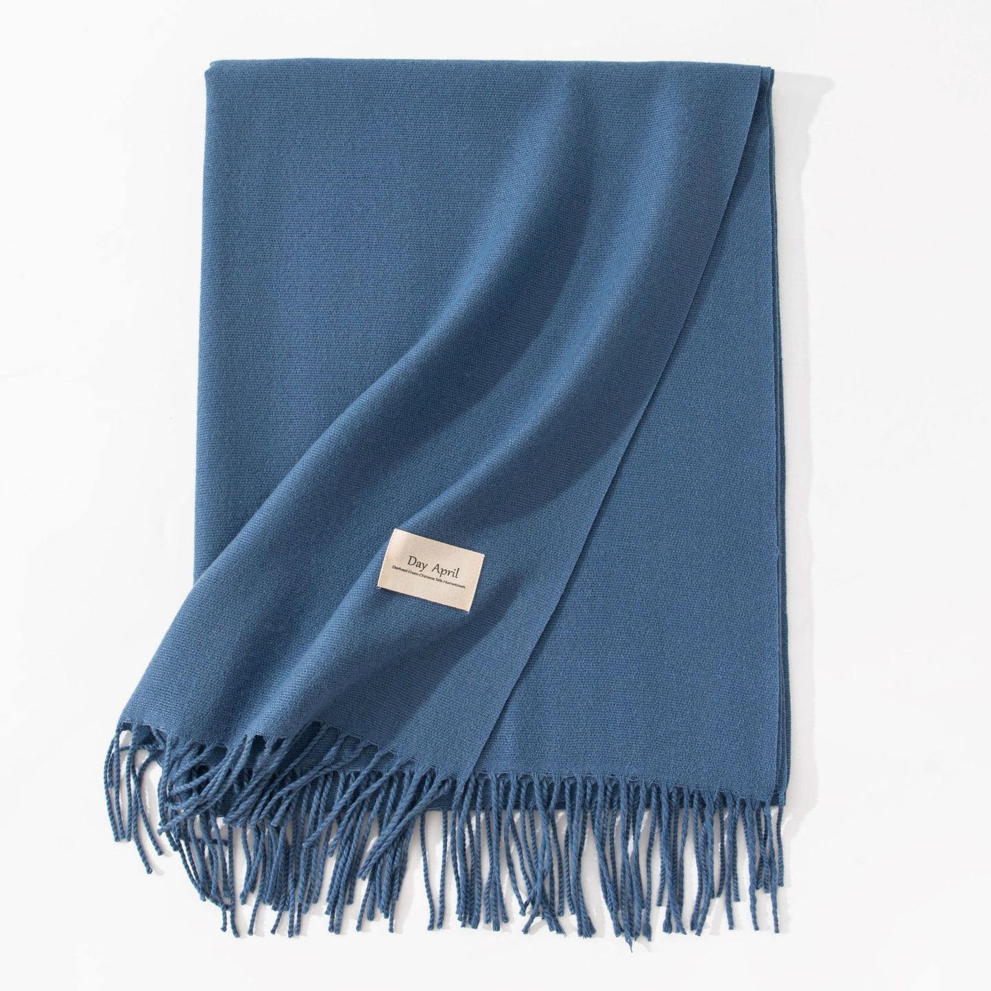 Pure Color Artificial Cashmere Scarf Women's Winter High-grade Shawl - CJ - mode24h