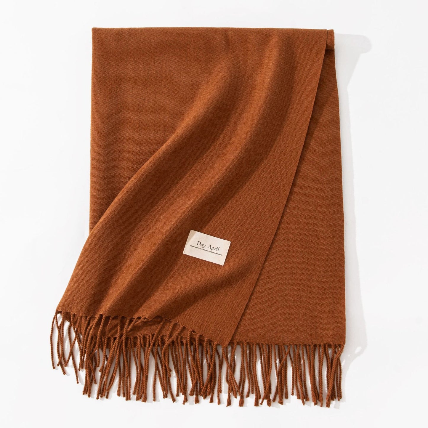 Pure Color Artificial Cashmere Scarf Women's Winter High-grade Shawl - CJ - mode24h