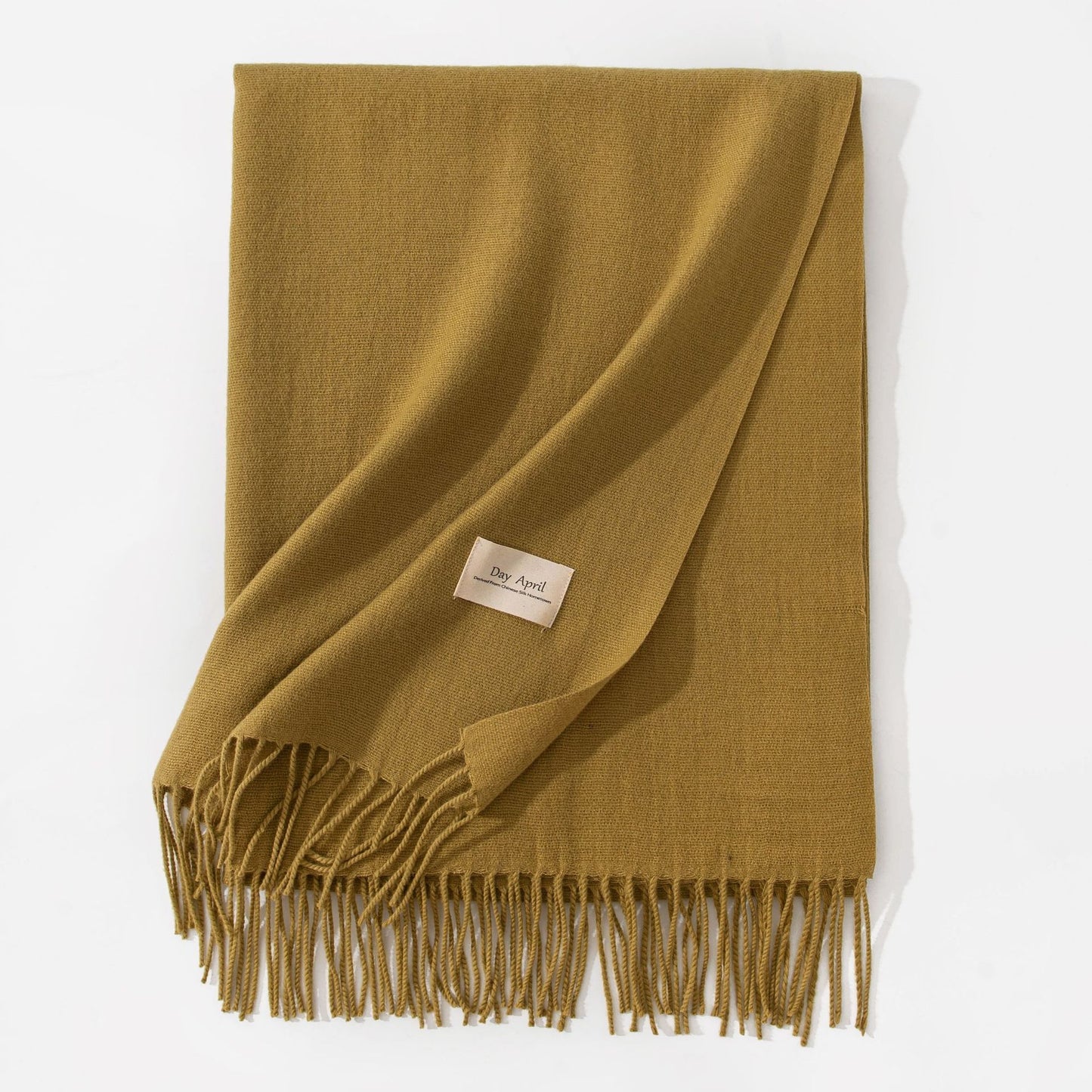 Pure Color Artificial Cashmere Scarf Women's Winter High-grade Shawl - CJ - mode24h