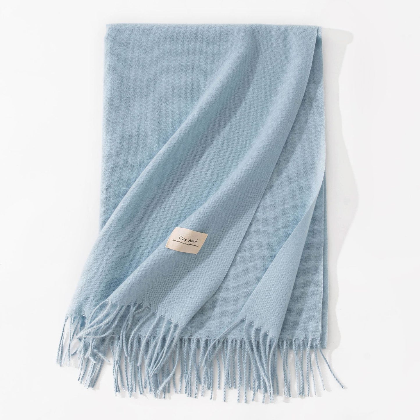 Pure Color Artificial Cashmere Scarf Women's Winter High-grade Shawl - CJ - mode24h