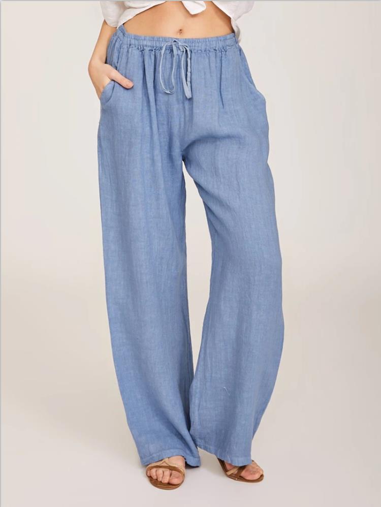 Women's Casual Cotton And Linen Loose Yoga Pants -CJ - mode24h