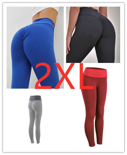 Plaid Leggings Fitness Yoga Pants Women's Seamless High Waist Breathable Gym Leggings - CJ - mode24h