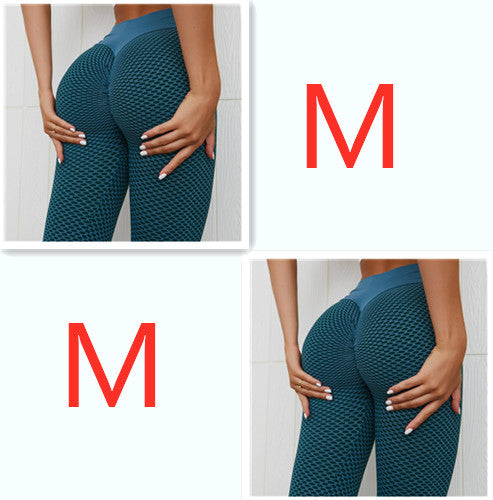Plaid Leggings Fitness Yoga Pants Women's Seamless High Waist Breathable Gym Leggings - CJ - mode24h