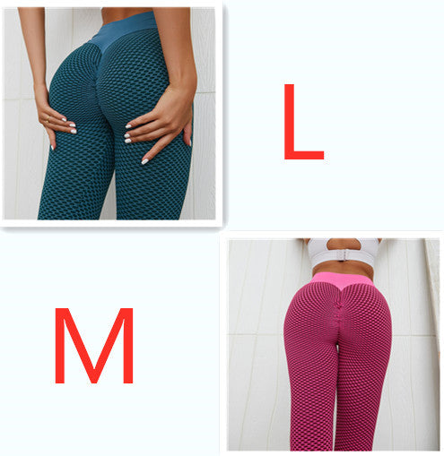 Plaid Leggings Fitness Yoga Pants Women's Seamless High Waist Breathable Gym Leggings - CJ - mode24h