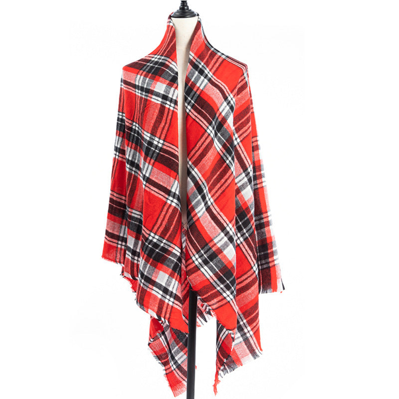 Women's Cashmere-like Plus-sized Double-sided Qicaigei Scarf Shawl - CJ - mode24h