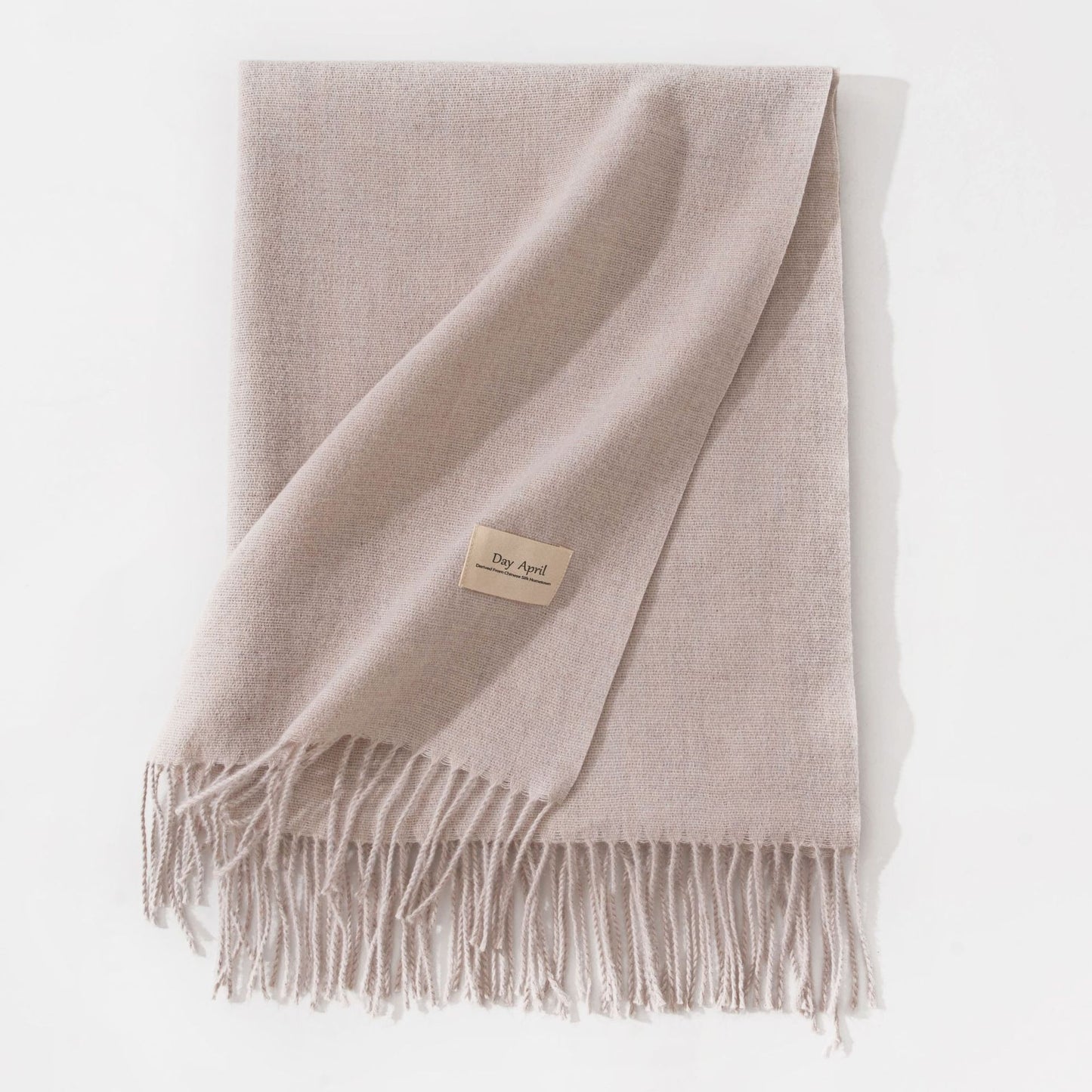 Pure Color Artificial Cashmere Scarf Women's Winter High-grade Shawl - CJ - mode24h