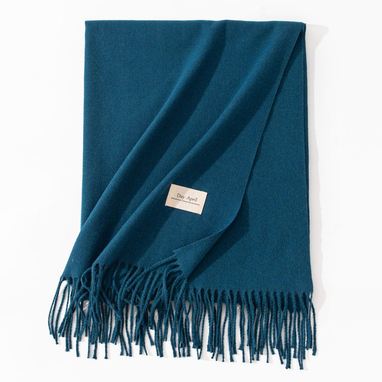 Pure Color Artificial Cashmere Scarf Women's Winter High-grade Shawl - CJ - mode24h