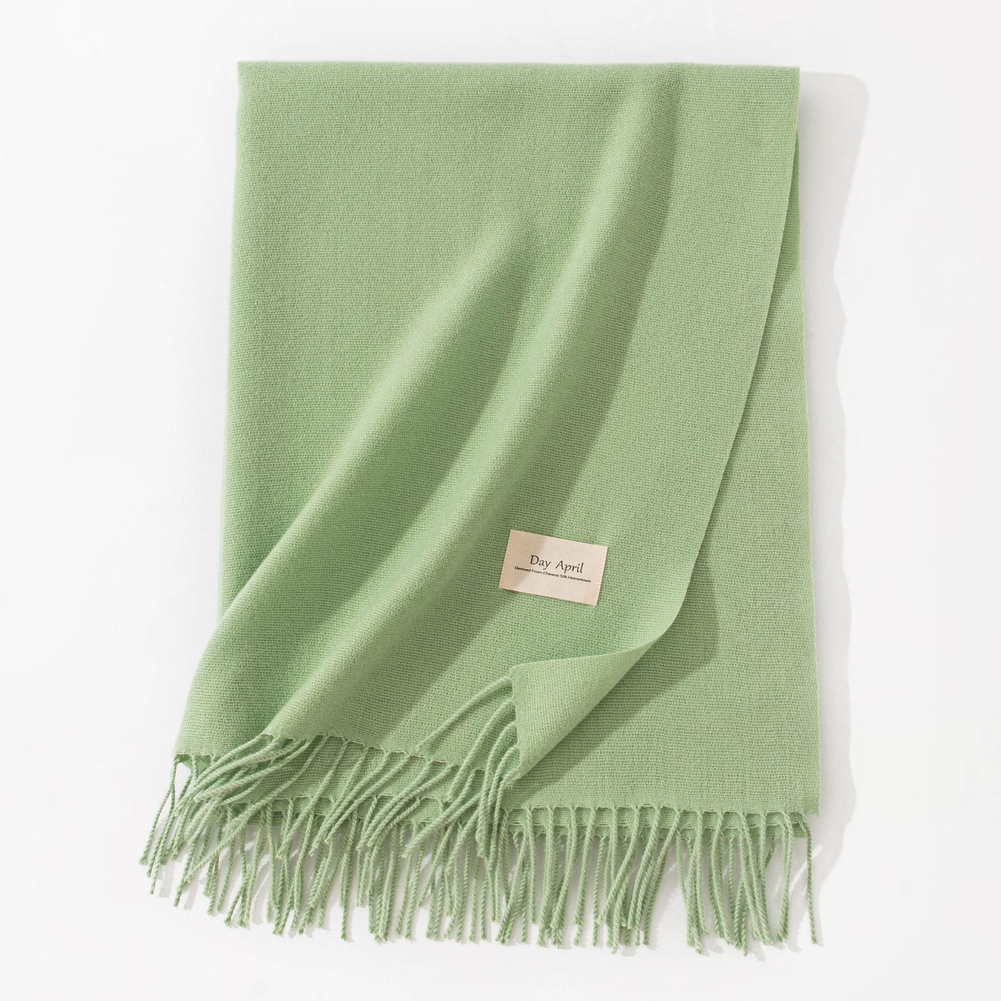 Pure Color Artificial Cashmere Scarf Women's Winter High-grade Shawl - CJ - mode24h