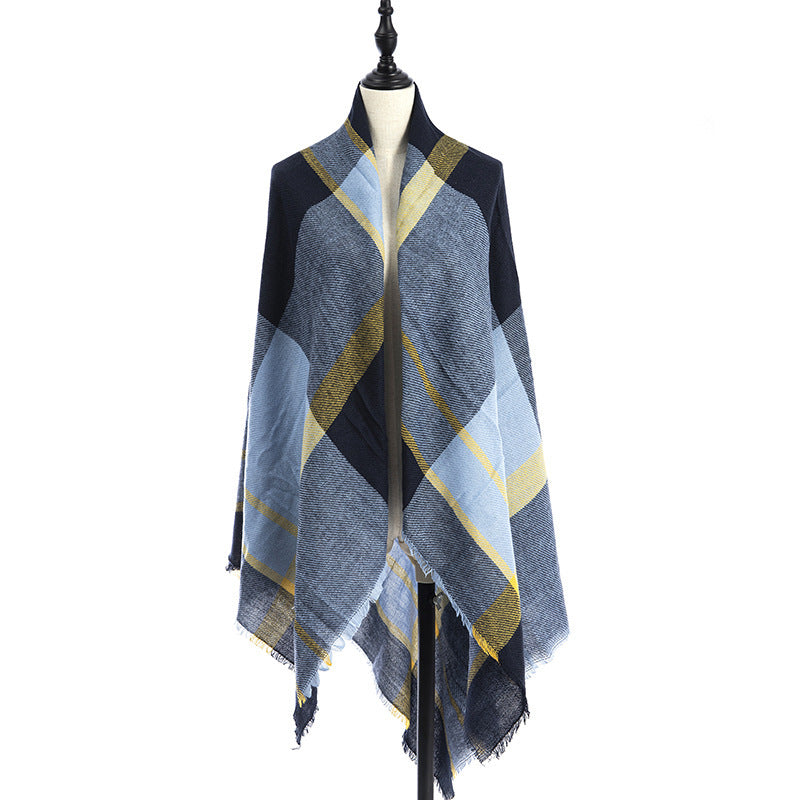 Women's Cashmere-like Plus-sized Double-sided Qicaigei Scarf Shawl - CJ - mode24h