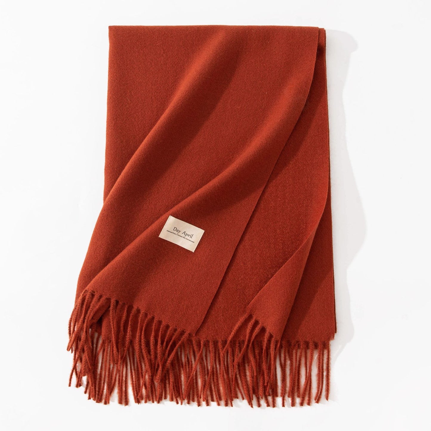Pure Color Artificial Cashmere Scarf Women's Winter High-grade Shawl - CJ - mode24h