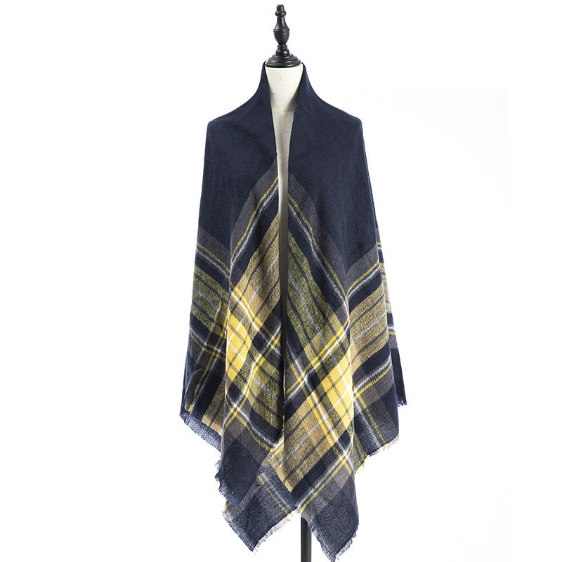 Women's Cashmere-like Plus-sized Double-sided Qicaigei Scarf Shawl - CJ - mode24h