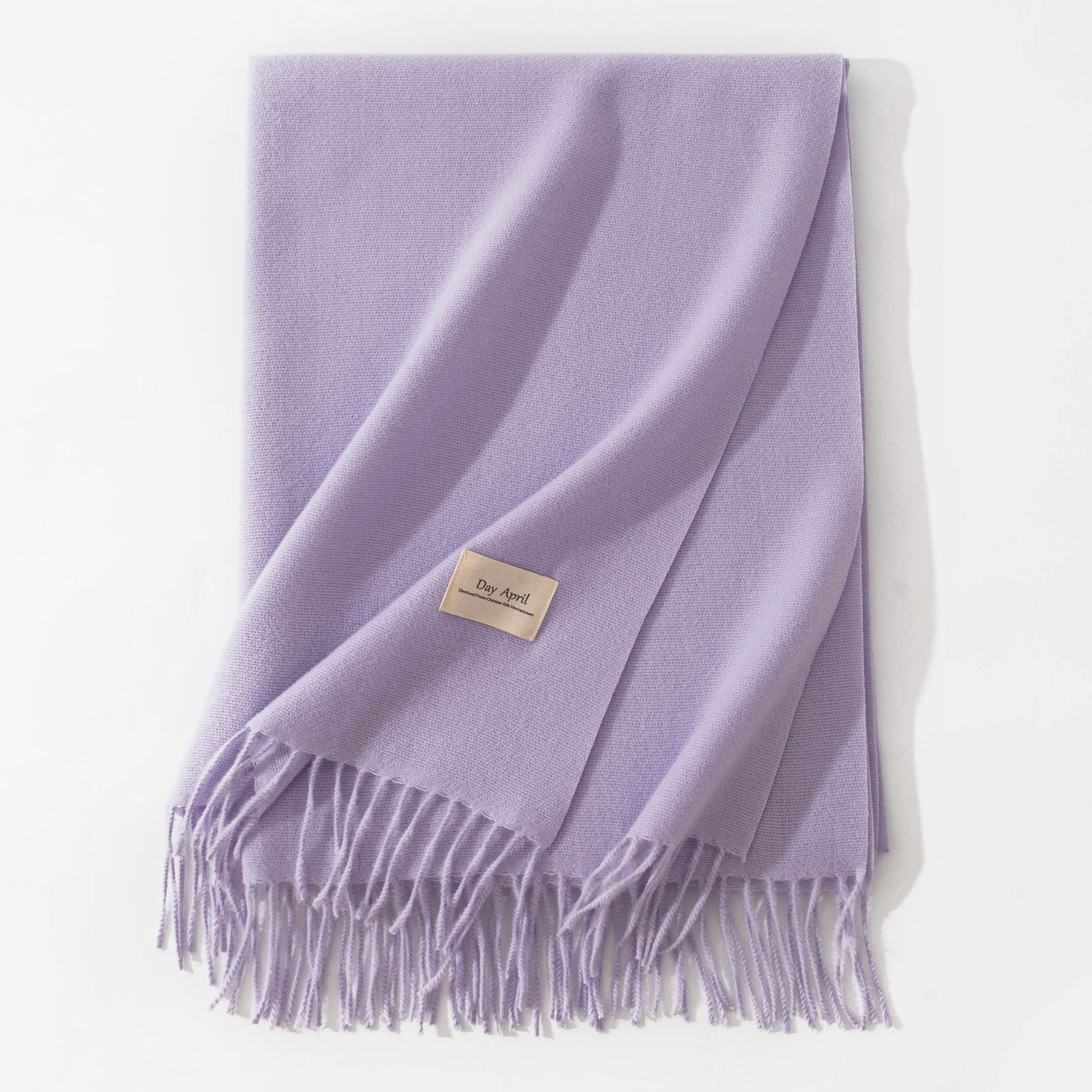 Pure Color Artificial Cashmere Scarf Women's Winter High-grade Shawl - CJ - mode24h