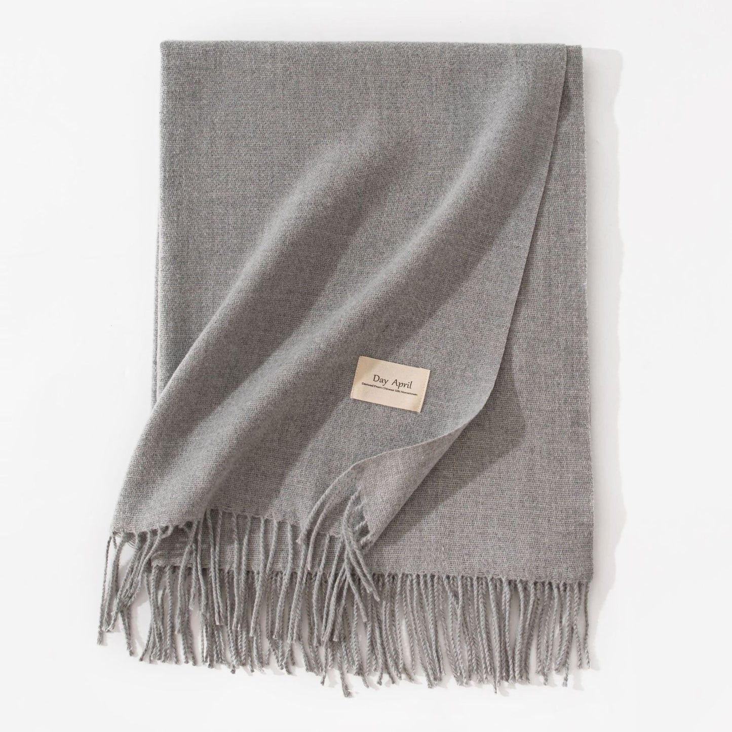 Pure Color Artificial Cashmere Scarf Women's Winter High-grade Shawl - CJ - mode24h