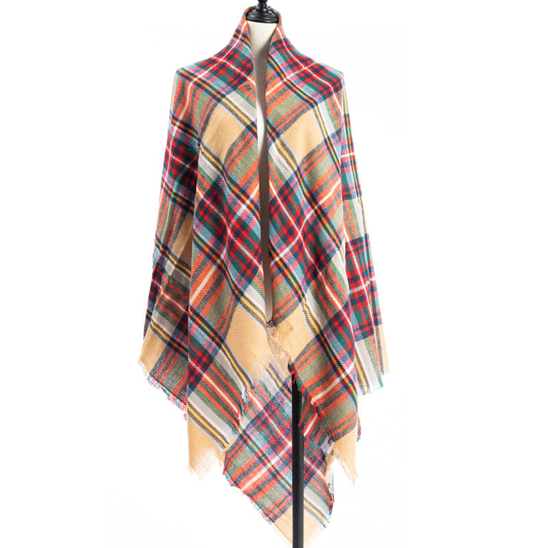 Women's Cashmere-like Plus-sized Double-sided Qicaigei Scarf Shawl - CJ - mode24h
