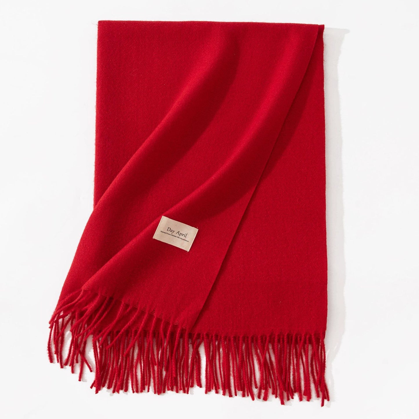 Pure Color Artificial Cashmere Scarf Women's Winter High-grade Shawl - CJ - mode24h
