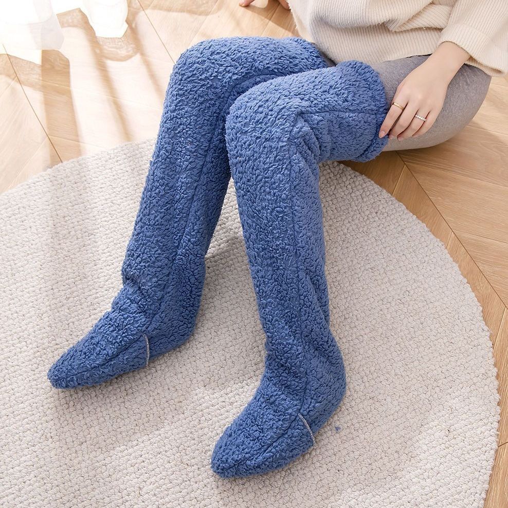 Over-Knee Fuzzy Warm Winter Socks- CJ - mode24h