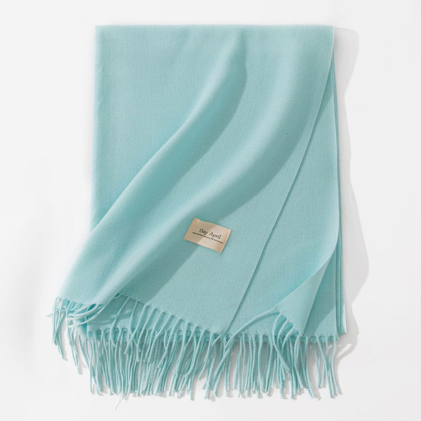 Pure Color Artificial Cashmere Scarf Women's Winter High-grade Shawl - CJ - mode24h