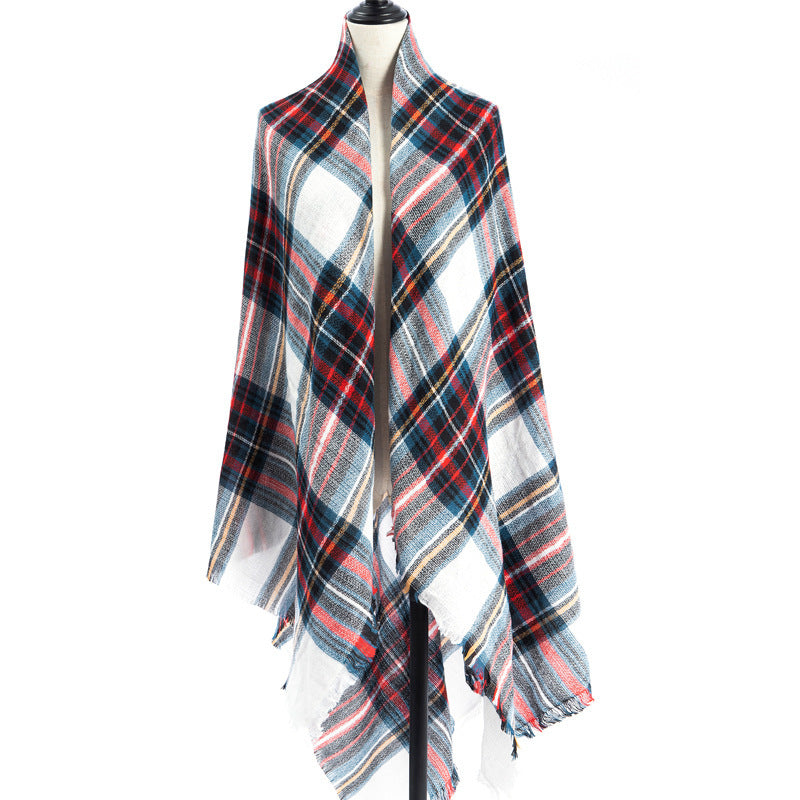 Women's Cashmere-like Plus-sized Double-sided Qicaigei Scarf Shawl - CJ - mode24h