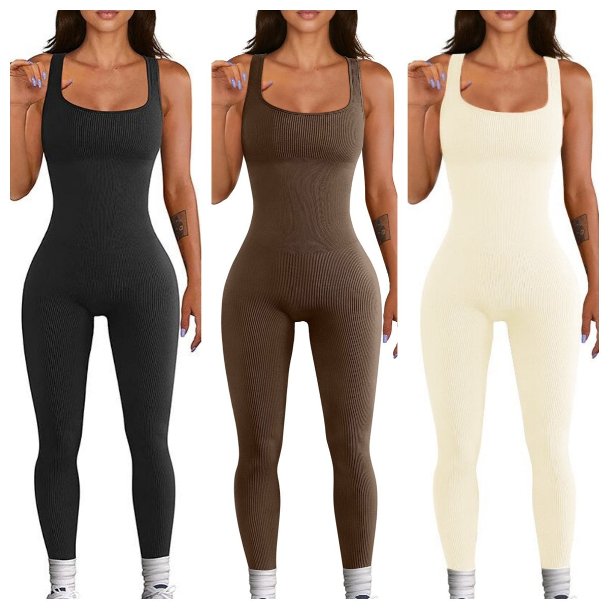 Women's Suspender Tank Top Tights- CJ - mode24h
