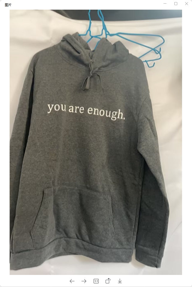 "Dear Person Behind Me" Printed Plush Hoodie- CJ - mode24h