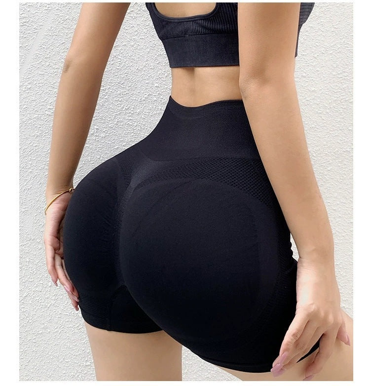 Fitness Yoga Shorts Pants Butt Lifting Seamless Leggings Women Gym- CJ - mode24h