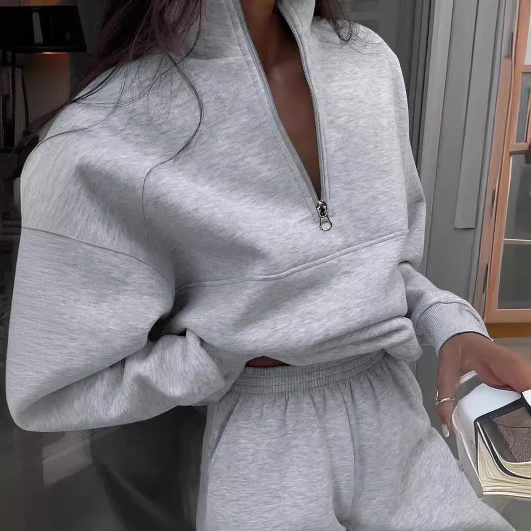 Women's Zip-Up Sweatshirt & Jogger Set - CJ - mode24h