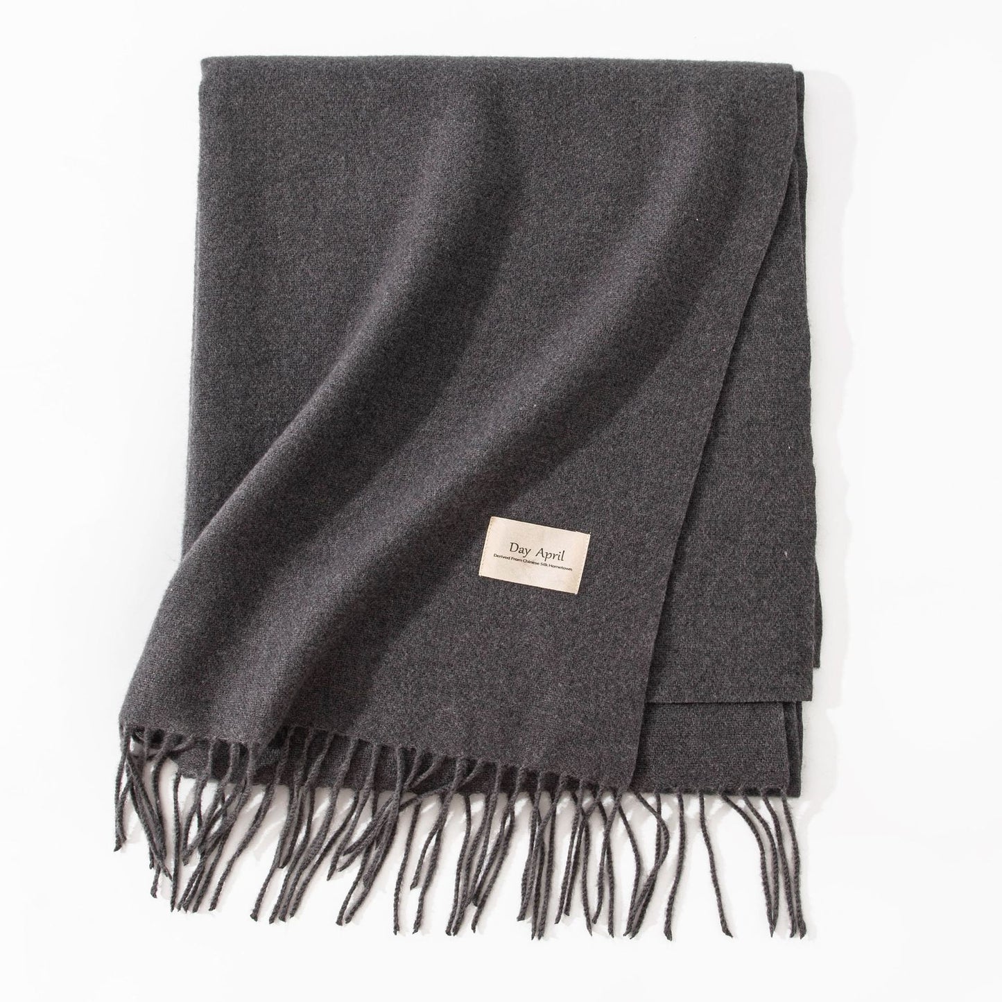 Pure Color Artificial Cashmere Scarf Women's Winter High-grade Shawl - CJ - mode24h