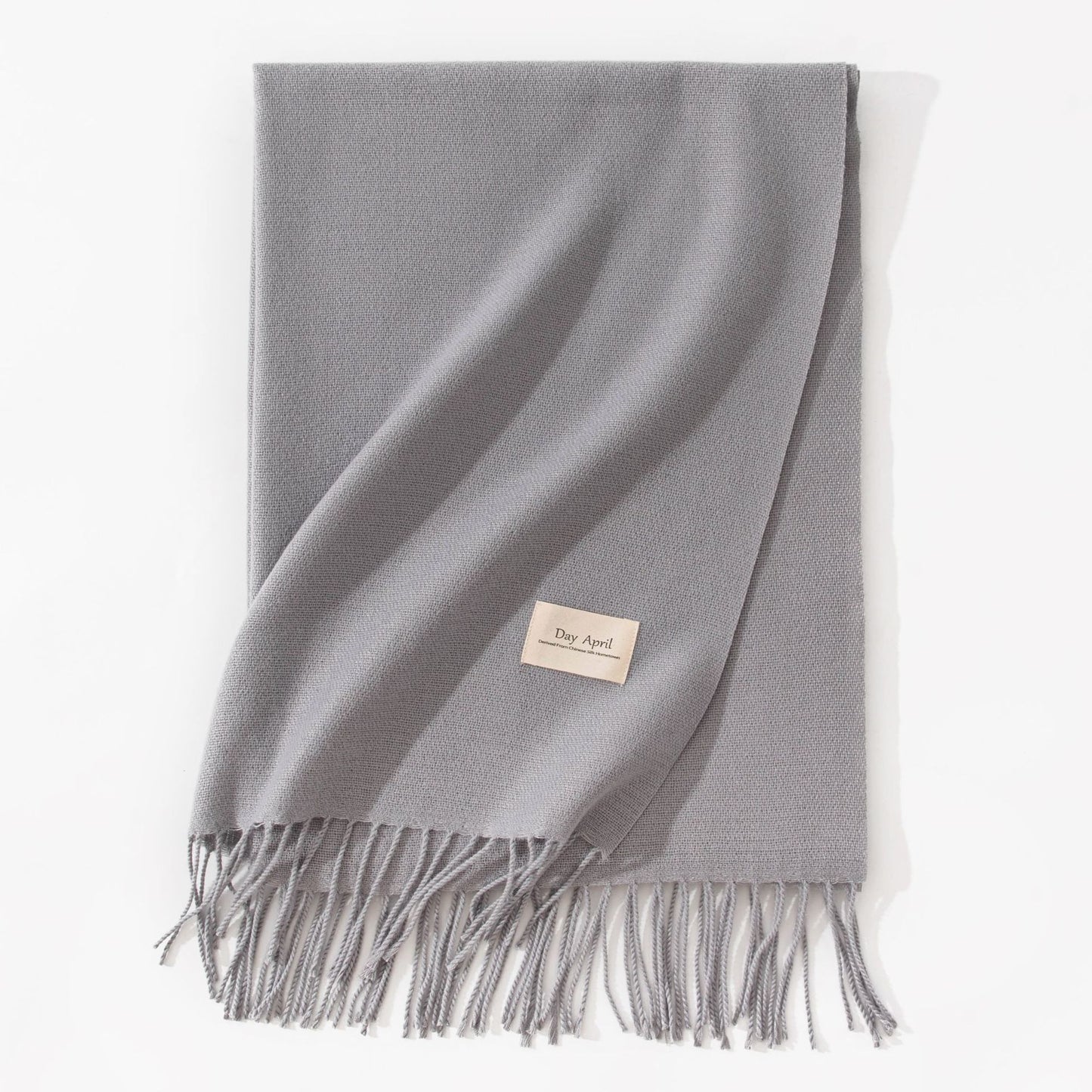 Pure Color Artificial Cashmere Scarf Women's Winter High-grade Shawl - CJ - mode24h