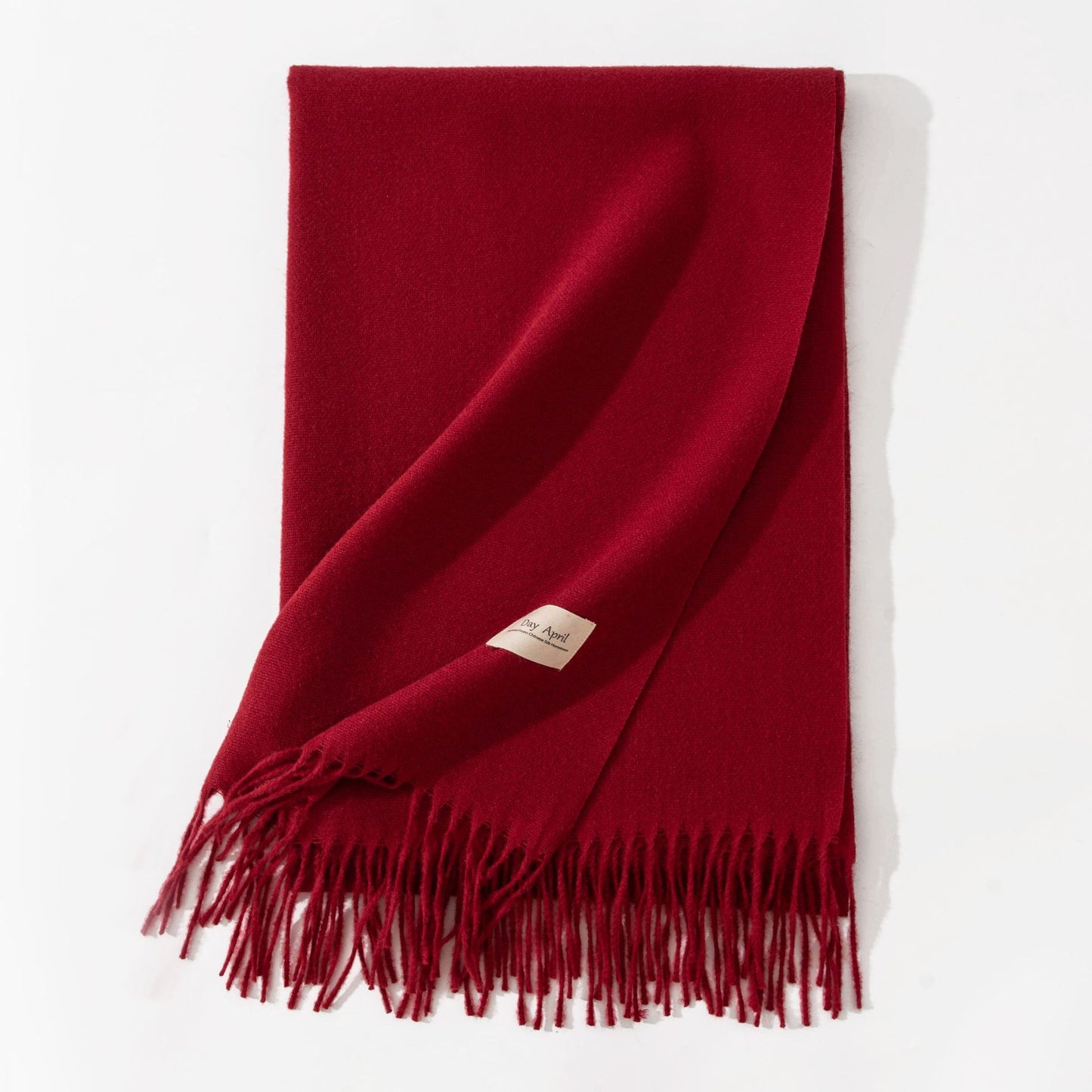 Pure Color Artificial Cashmere Scarf Women's Winter High-grade Shawl - CJ - mode24h