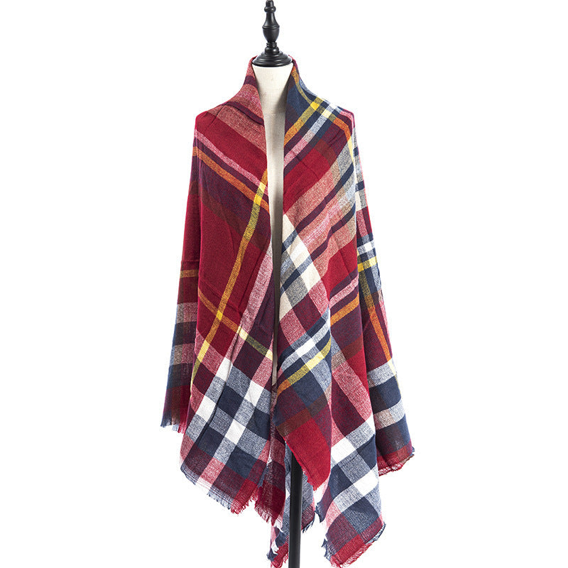 Women's Cashmere-like Plus-sized Double-sided Qicaigei Scarf Shawl - CJ - mode24h