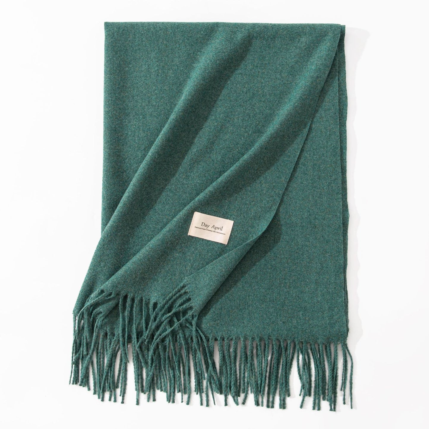 Pure Color Artificial Cashmere Scarf Women's Winter High-grade Shawl - CJ - mode24h