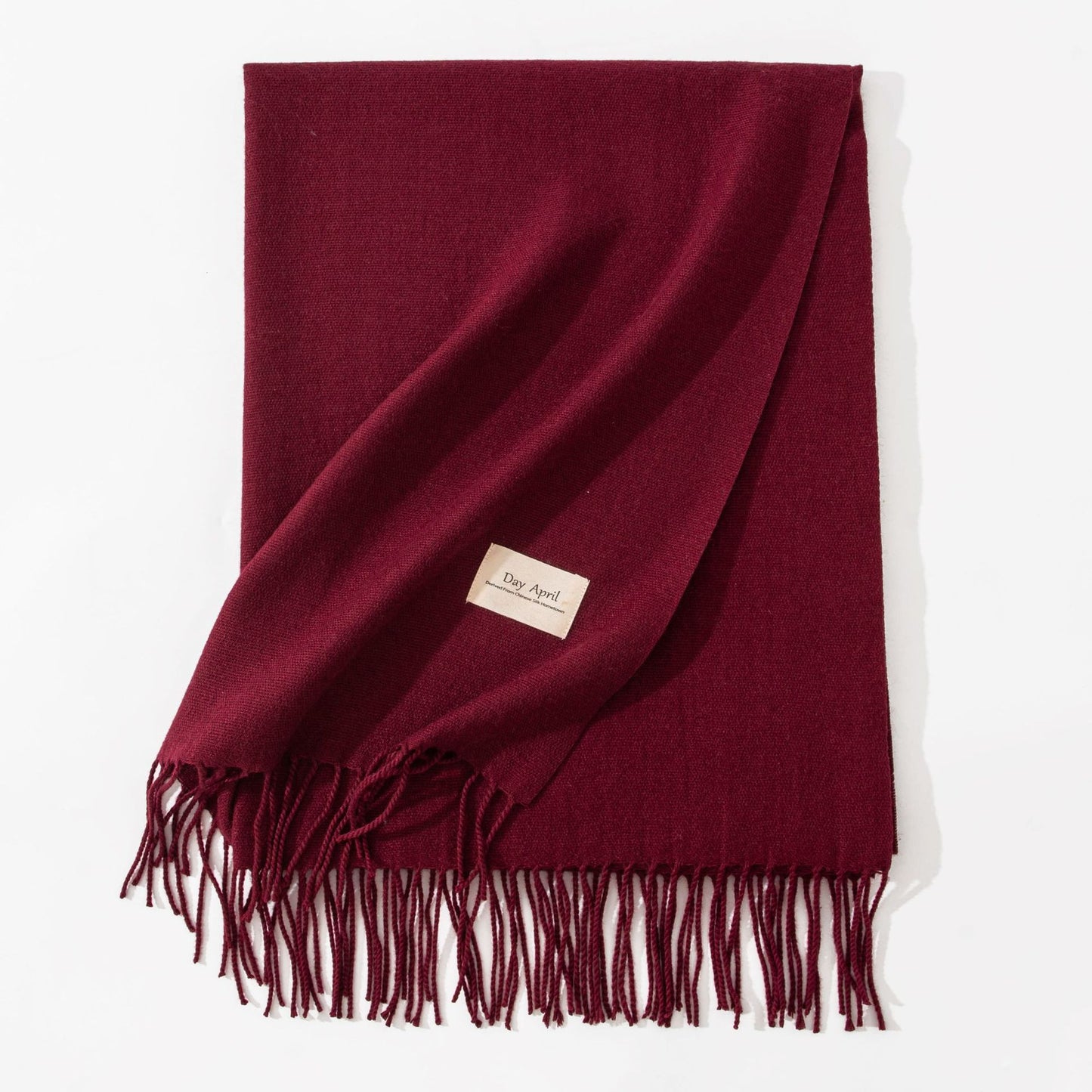 Pure Color Artificial Cashmere Scarf Women's Winter High-grade Shawl - CJ - mode24h