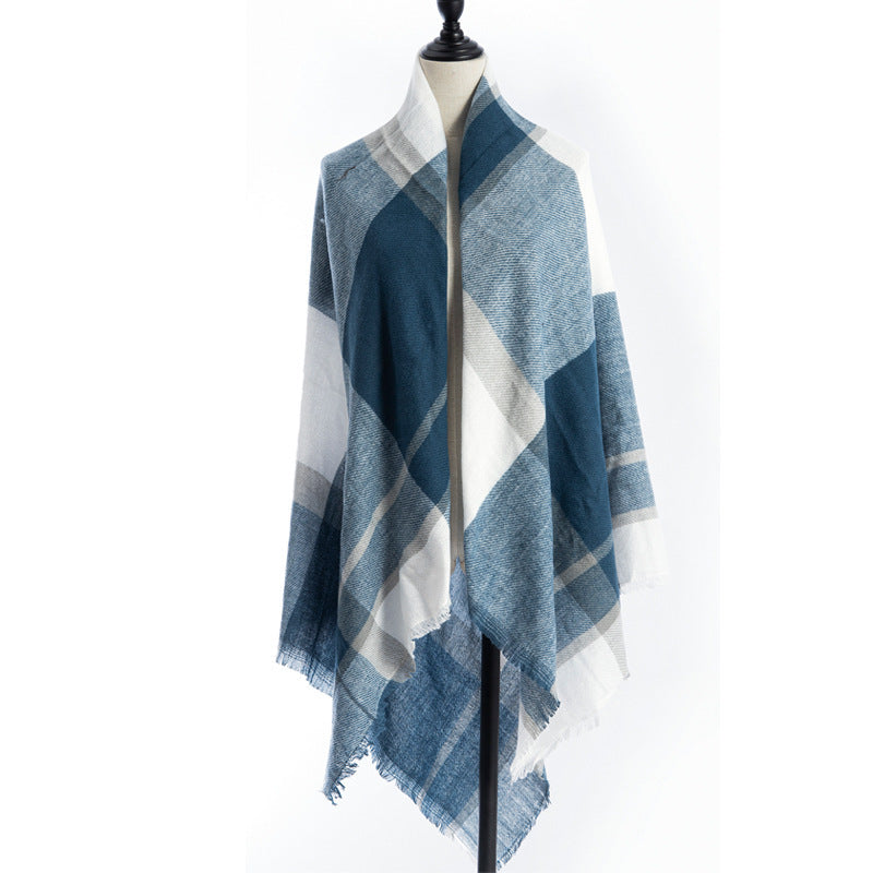 Women's Cashmere-like Plus-sized Double-sided Qicaigei Scarf Shawl - CJ - mode24h