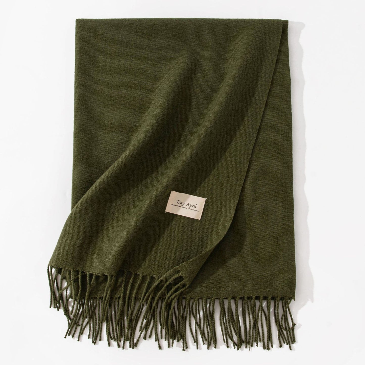 Pure Color Artificial Cashmere Scarf Women's Winter High-grade Shawl - CJ - mode24h