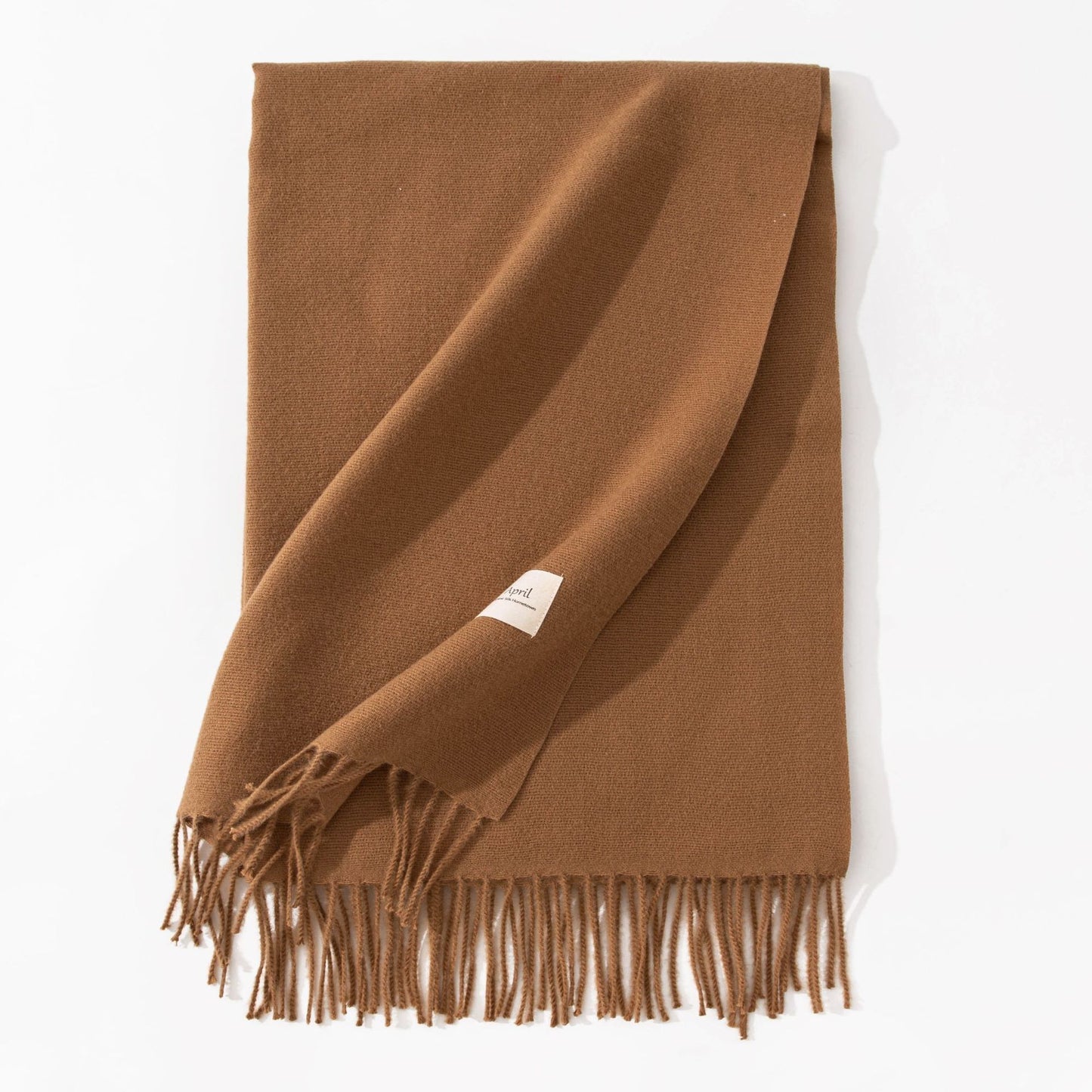 Pure Color Artificial Cashmere Scarf Women's Winter High-grade Shawl - CJ - mode24h