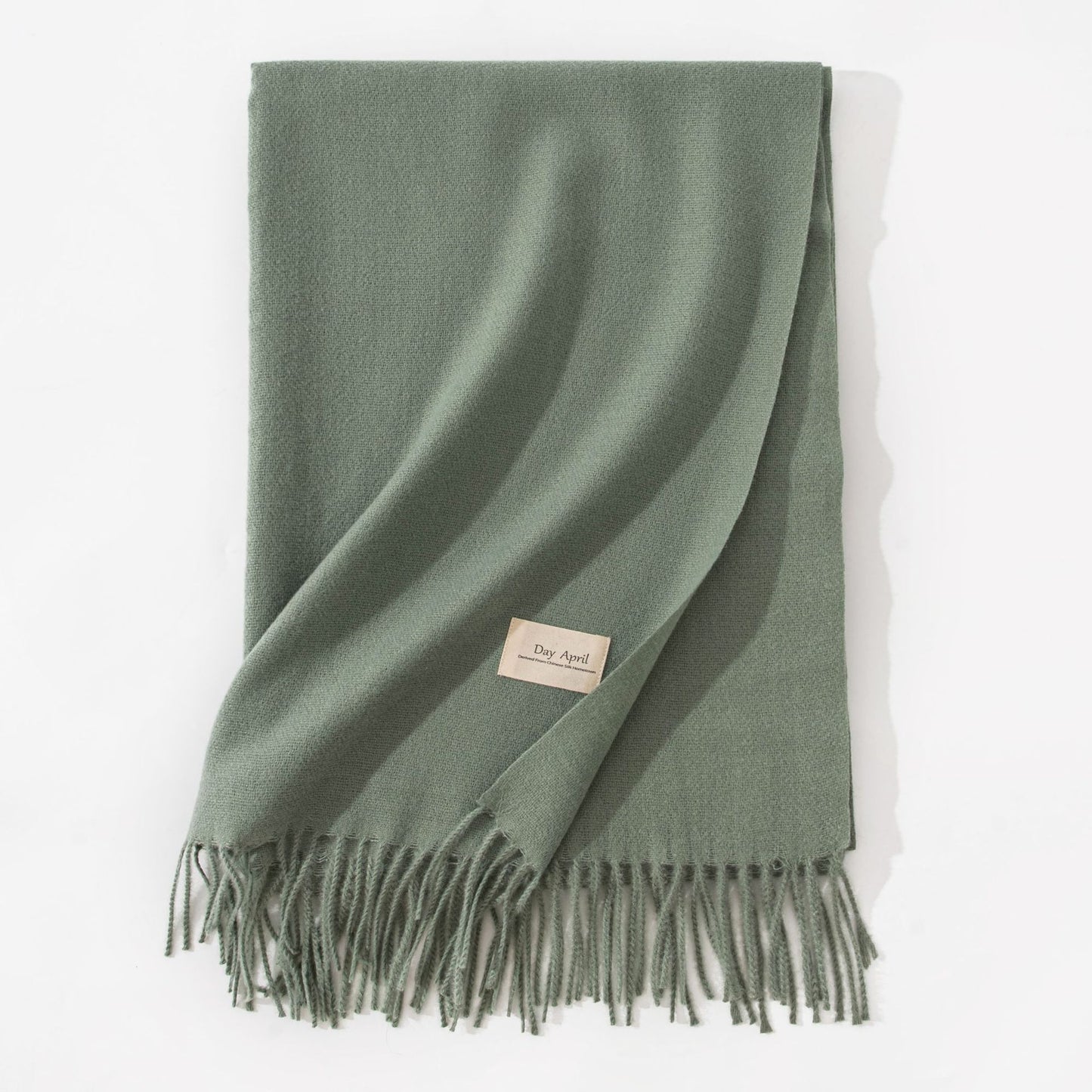 Pure Color Artificial Cashmere Scarf Women's Winter High-grade Shawl - CJ - mode24h