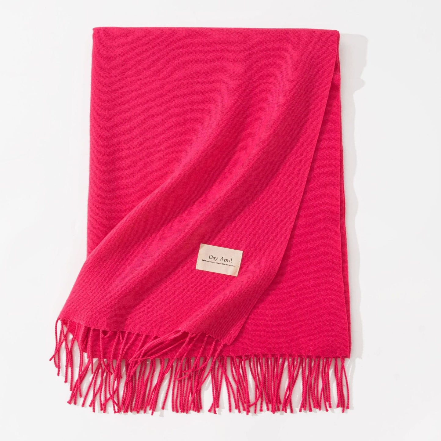 Pure Color Artificial Cashmere Scarf Women's Winter High-grade Shawl - CJ - mode24h
