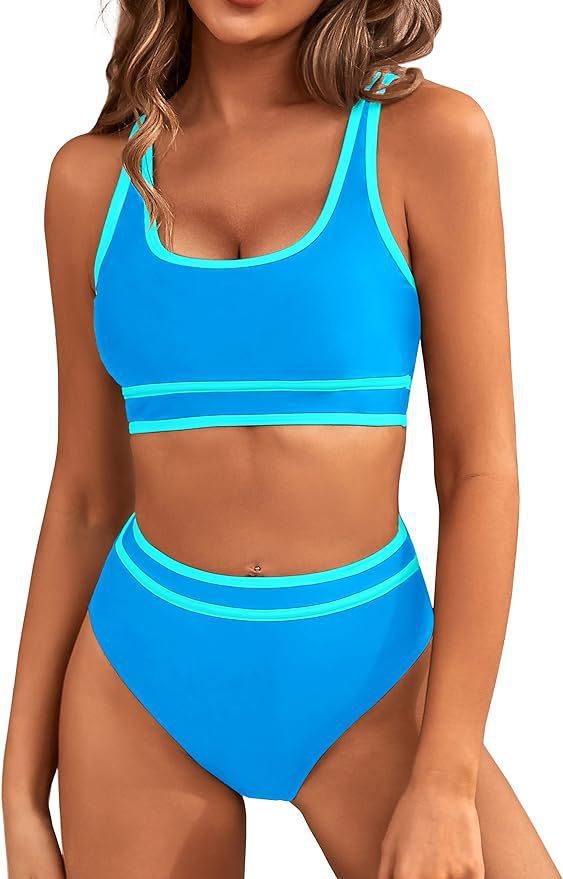 Bikini Tight-fitting Solid Color Swimsuit For Women -CJ - mode24h