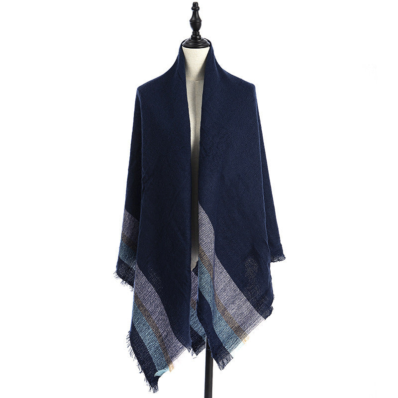 Women's Cashmere-like Plus-sized Double-sided Qicaigei Scarf Shawl - CJ - mode24h