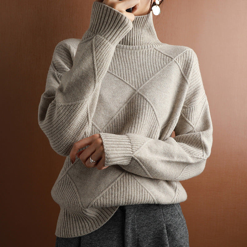 Knitwear Autumn And Winter Long-sleeved Outer Wear Bottoming Shirt - CJ - mode24h