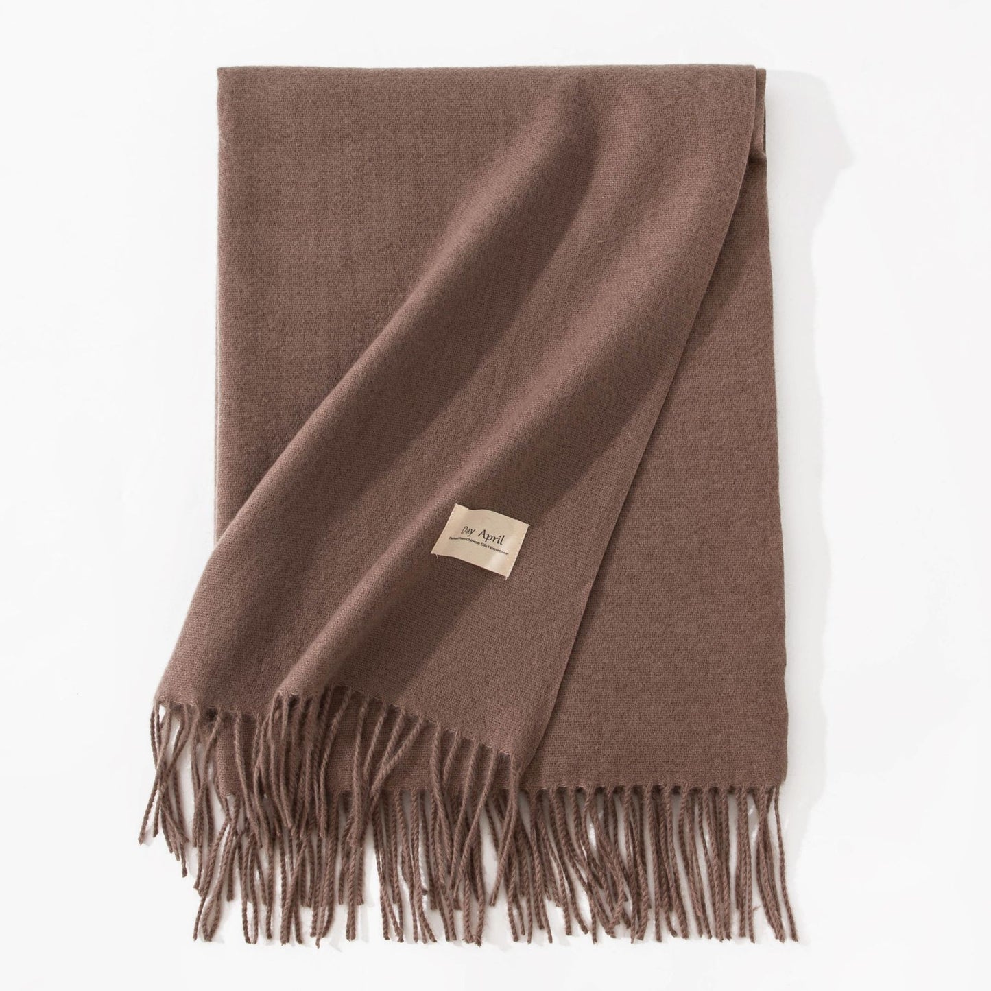 Pure Color Artificial Cashmere Scarf Women's Winter High-grade Shawl - CJ - mode24h