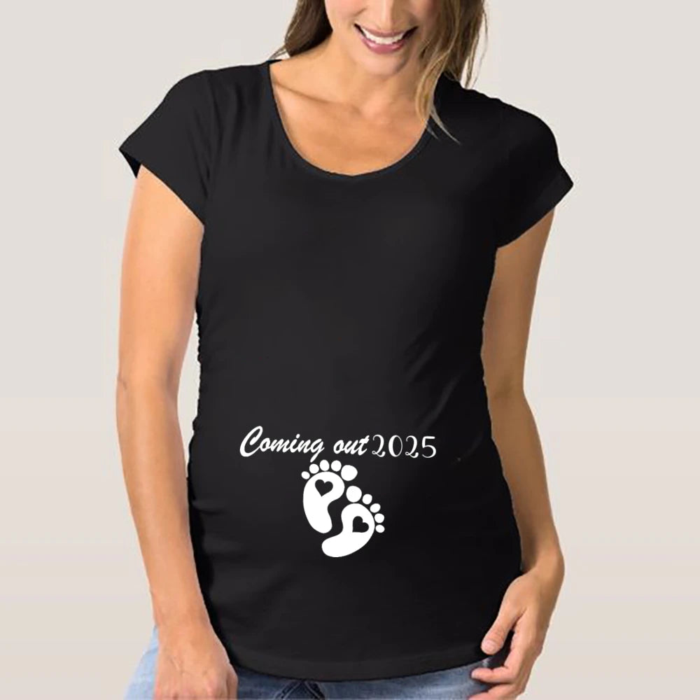 Baby Loading 2025 Maternity T-Shirt – Cute Pregnancy Announcement - DS - mode24h