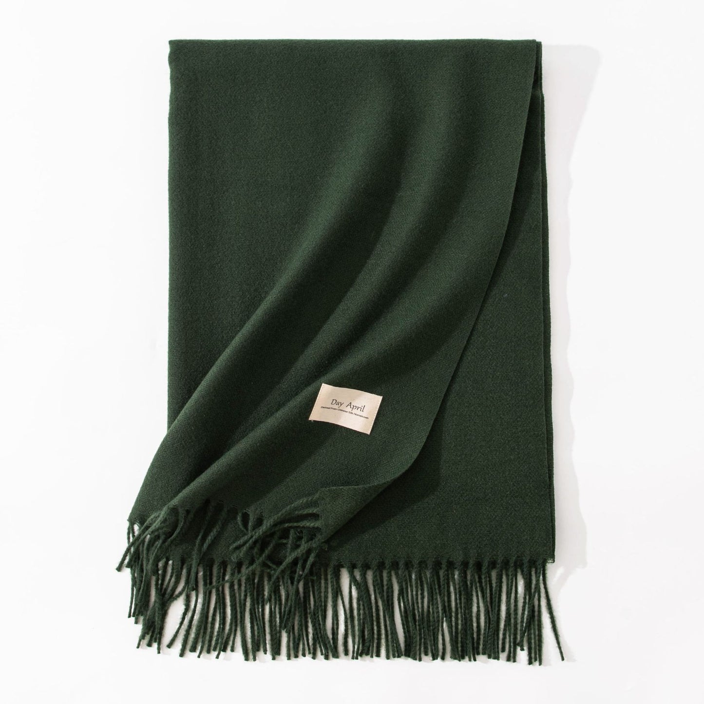 Pure Color Artificial Cashmere Scarf Women's Winter High-grade Shawl - CJ - mode24h