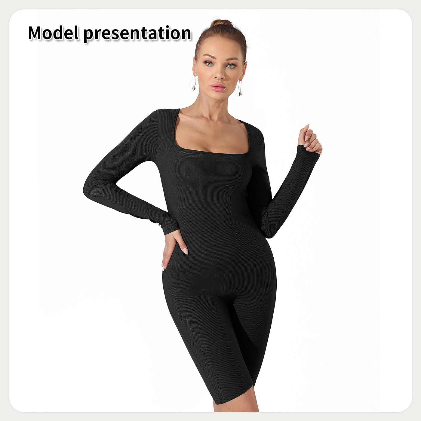 Women's Fashion Simple Solid Color Bodysuit - CJ - mode24h
