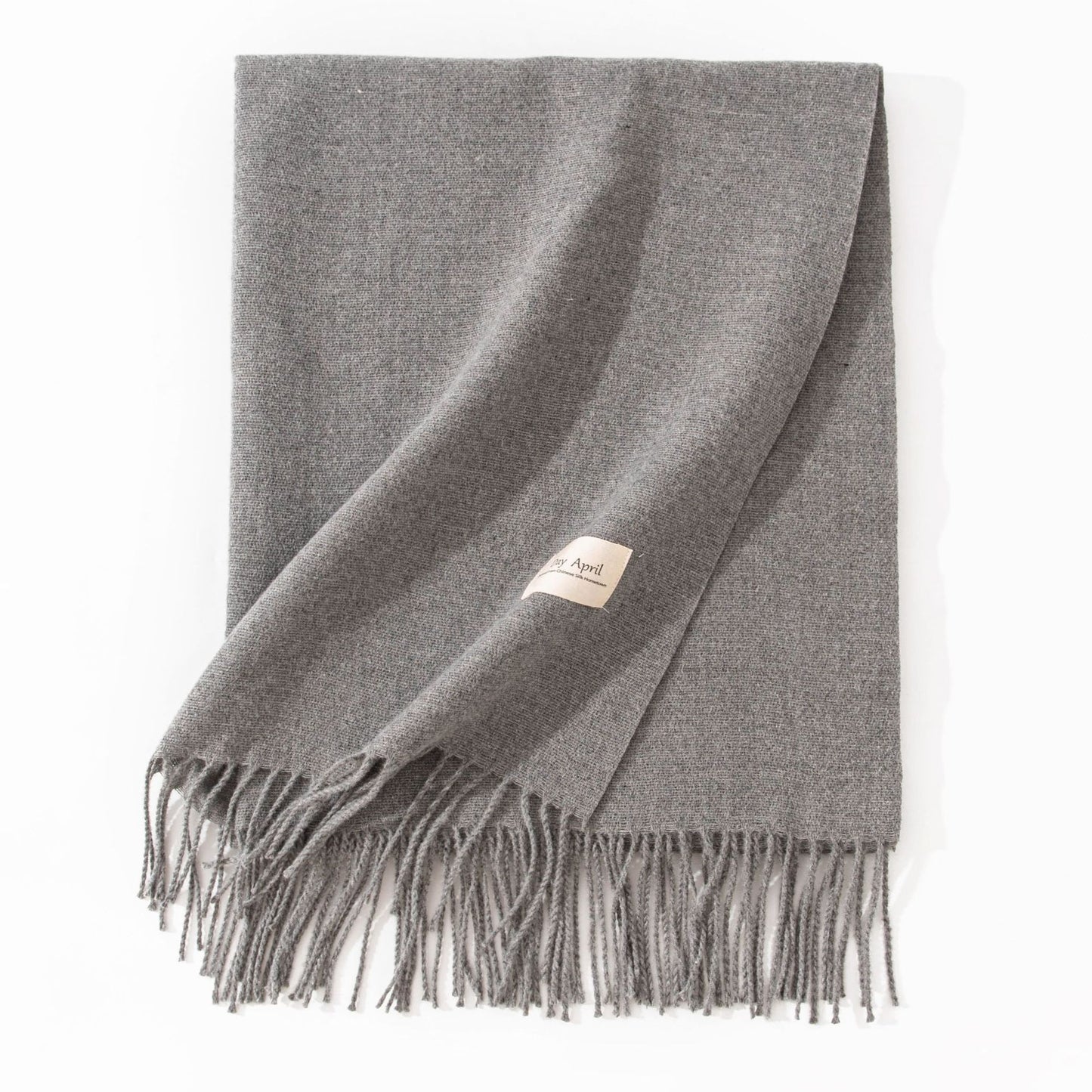 Pure Color Artificial Cashmere Scarf Women's Winter High-grade Shawl - CJ - mode24h
