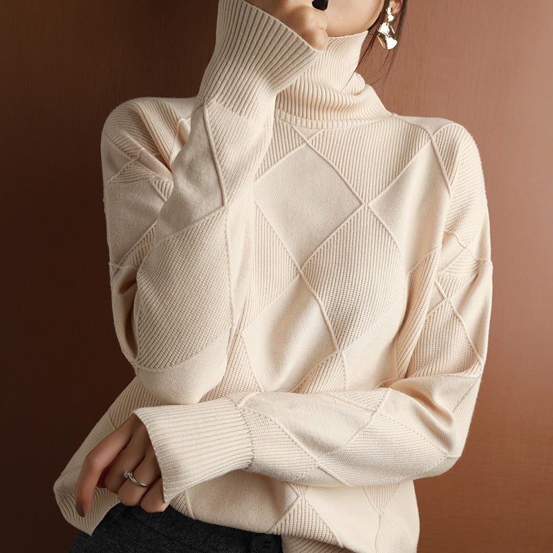 Knitwear Autumn And Winter Long-sleeved Outer Wear Bottoming Shirt - CJ - mode24h