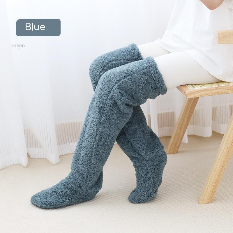 Over-Knee Fuzzy Warm Winter Socks- CJ - mode24h