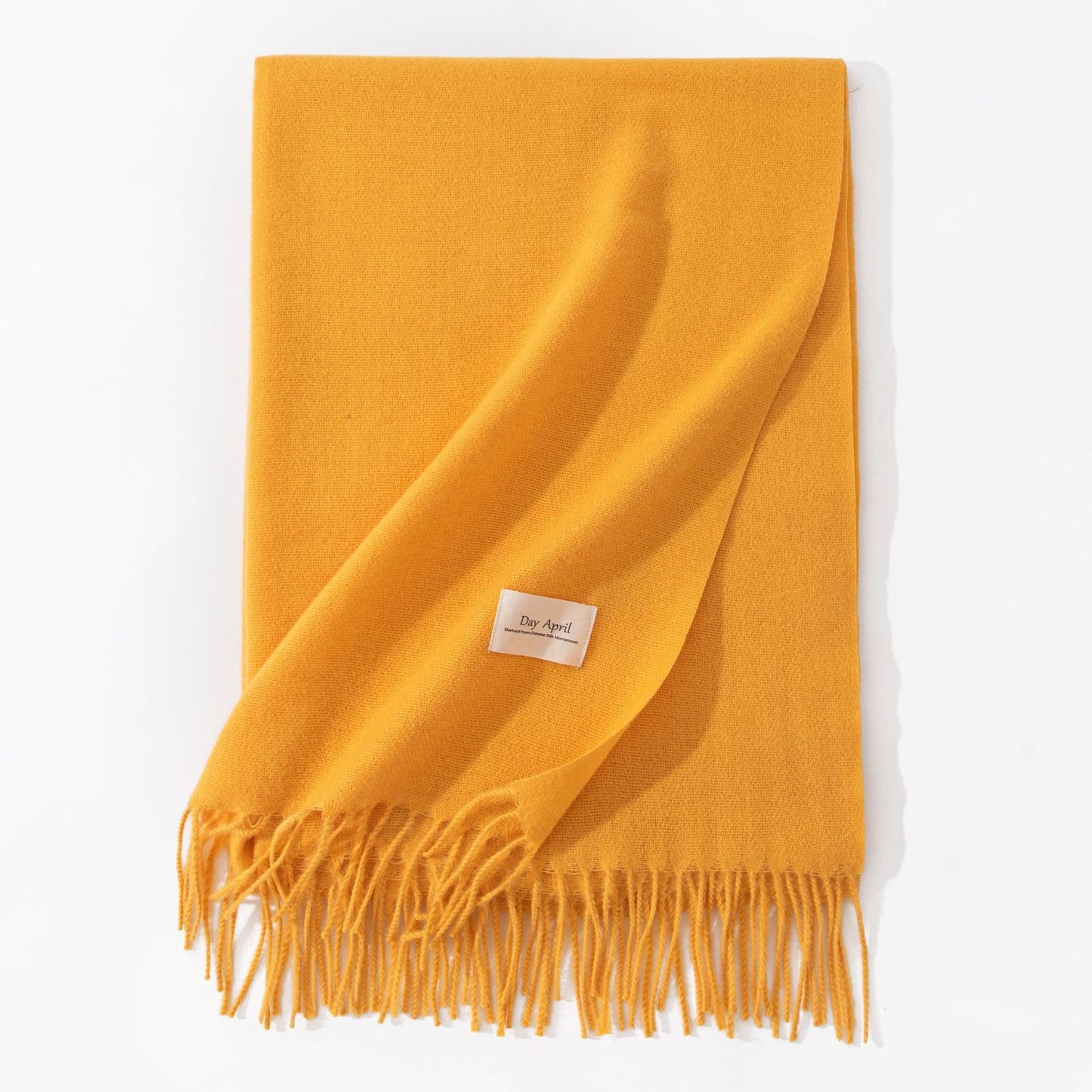 Pure Color Artificial Cashmere Scarf Women's Winter High-grade Shawl - CJ - mode24h