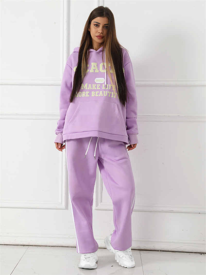 Women's Fashion Casual Printed Top Pants Set - CJ - mode24h