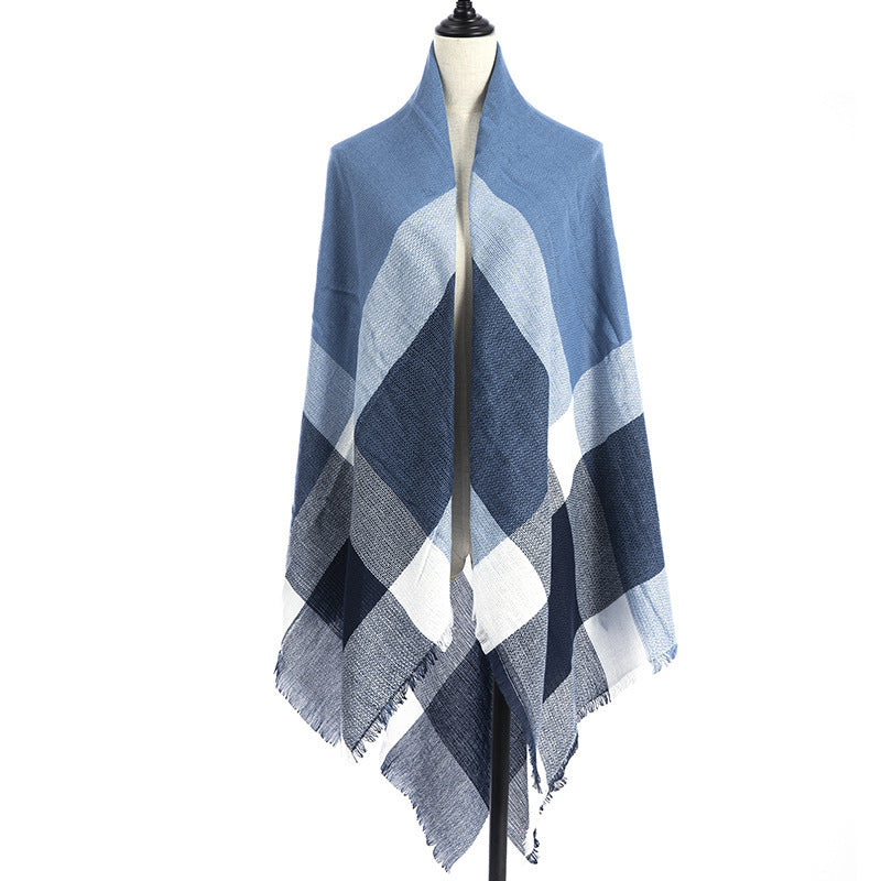 Women's Cashmere-like Plus-sized Double-sided Qicaigei Scarf Shawl - CJ - mode24h